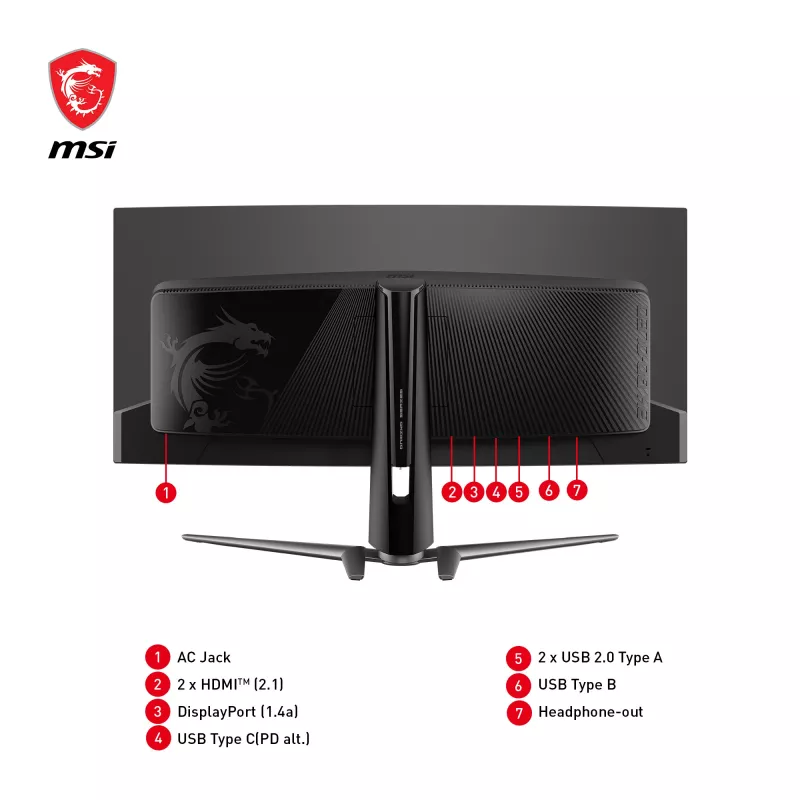 MSI MAG 341CQPDE QD-OLED počítačový monitor 86,4 cm (34 palcov) 3440 x 1440 pixelov UltraWide Quad HD čierny