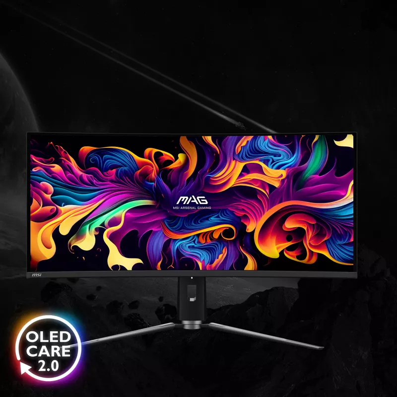 MSI MAG 341CQPDE QD-OLED počítačový monitor 86,4 cm (34 palcov) 3440 x 1440 pixelov UltraWide Quad HD čierny