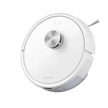 Roborock Q7 TF+ vysávač robot — bez vrecka, LiDAR navigácia, mokré mopovanie, automatická základňová stanica (nabíjanie a čistenie), biela