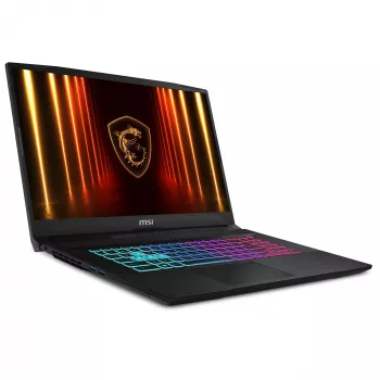 MSI Katana 17 HX B14WGK-065 Intel® Core™ i7 i7-14650HX notebook 43,9 cm (17,3 palcov) Full HD 16 GB DDR5-SDRAM 1 TB SSD NVIDIA GeForce RTX 5070 Wi-Fi 6E (802.11ax) Windows 11 Home čierny