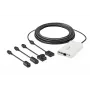 Hanwha XNB-6001 box IP bezpečnostná kamera, do interiéru, 2 MP, PoE, digitálny PTZ, slonovinová