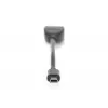 DIGITUS USB 2.0 adaptérový kábel, OTG, Type Mini-B - A M/F, 20cm, USB 2.0 kompatibilný, čierny
