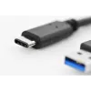 DIGITUS ASSMANN USB Type-C spojovací kábel, typ C na A M/M, 1m Super Speed čierny