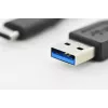DIGITUS ASSMANN USB Type-C spojovací kábel, typ C na A M/M, 1m Super Speed čierny