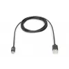 DIGITUS ASSMANN USB Type-C spojovací kábel, typ C na A M/M, 1m Super Speed čierny