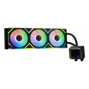 XPG LEVANTE II 360 čierny, All-in-One kvapalinový chladič, 12 cm, čierny