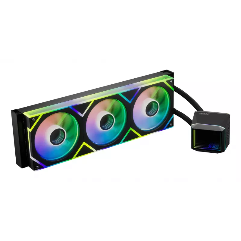 XPG LEVANTE II 360 čierny, All-in-One kvapalinový chladič, 12 cm, čierny