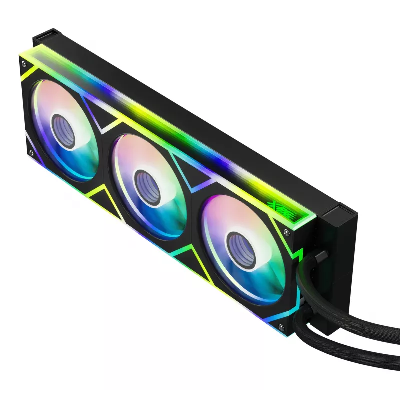 XPG LEVANTE II 360 čierny, All-in-One kvapalinový chladič, 12 cm, čierny