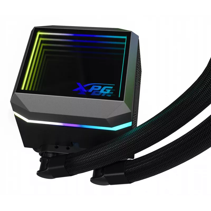 XPG LEVANTE II 360 čierny, All-in-One kvapalinový chladič, 12 cm, čierny