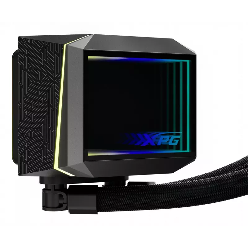 XPG LEVANTE II 360 čierny, All-in-One kvapalinový chladič, 12 cm, čierny