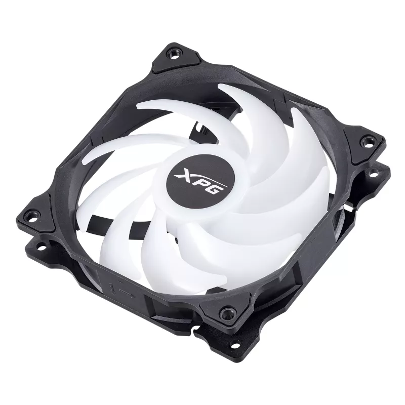 XPG VENTO 120 ARGB PWM (balenie 3 ks) čierna, ventilátor, 12 cm, 300 ot/min, 1650 ot/min, čierna