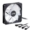 XPG VENTO R 120 ARGB PWM čierna, ventilátor, 12 cm, 300 RPM, 1600 RPM, čierna