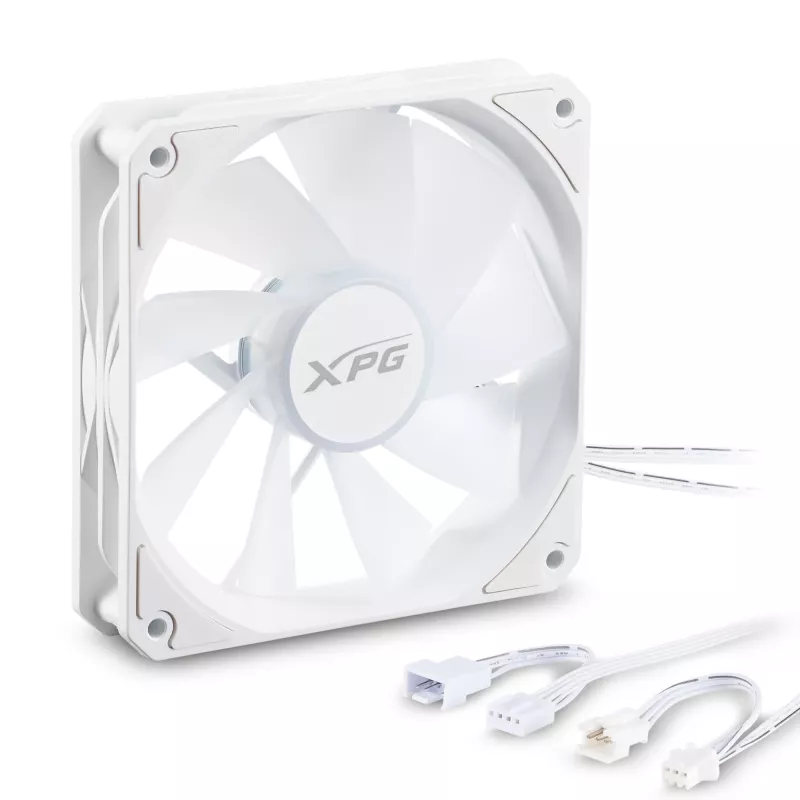 XPG VENTO R 120 ARGB PWM biela, ventilátor, 12 cm, 300 RPM, 1600 RPM, biela