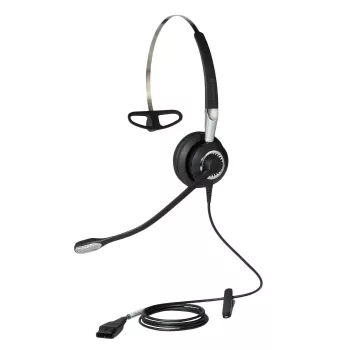 Jabra BIZ 2400 II Mono IP, 3-in-1, káblový, kancelária/call centrum, 54 g, headset, čierna, strieborná