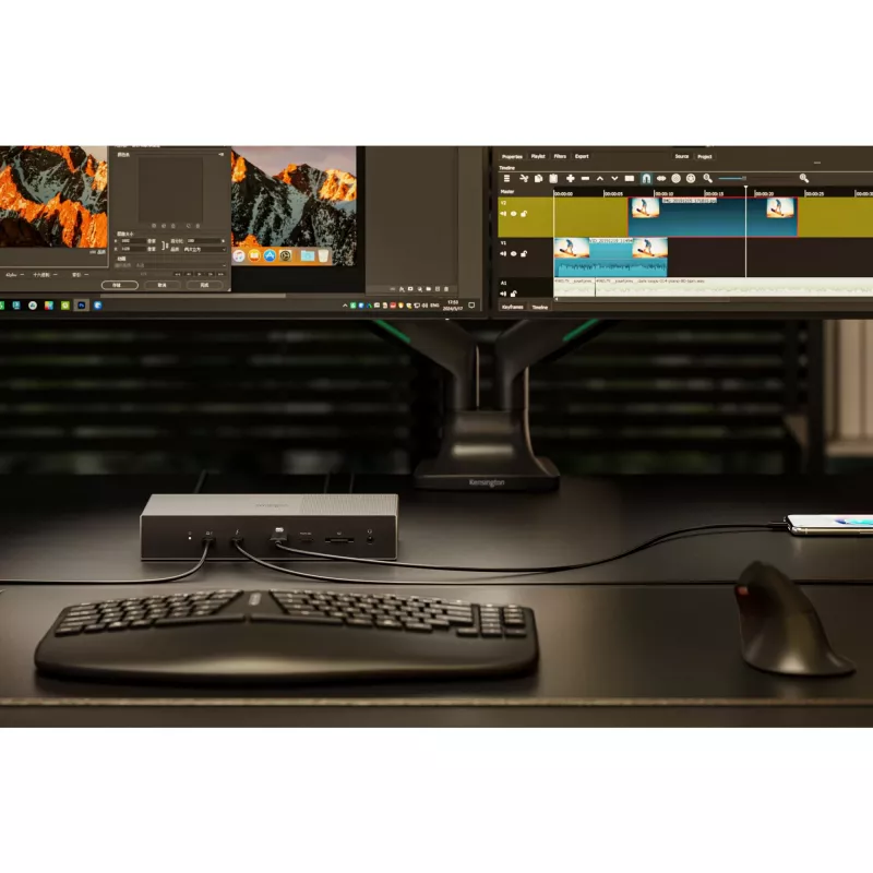 Kensington SD5000T5 EQ Thunderbolt 5 Triple 4K dokovacia stanica s 140W PD - Windows/macOS