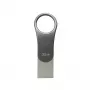 SILICON POWER Mobile C80 – 32 GB Dual-USB kľúč – Type-C / Type-A – sivý