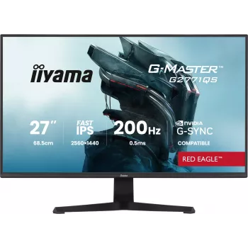 iiyama G-MASTER G2771QS-B1 počítačový monitor 68,6 cm (27 palcov) 2560 x 1440 pixelov Wide Quad HD čierny