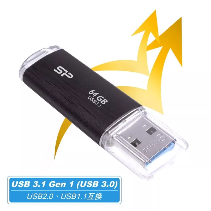 SILICON POWER USB kľúč - 64GB Silicon Power USB3.2 B02 čierny
