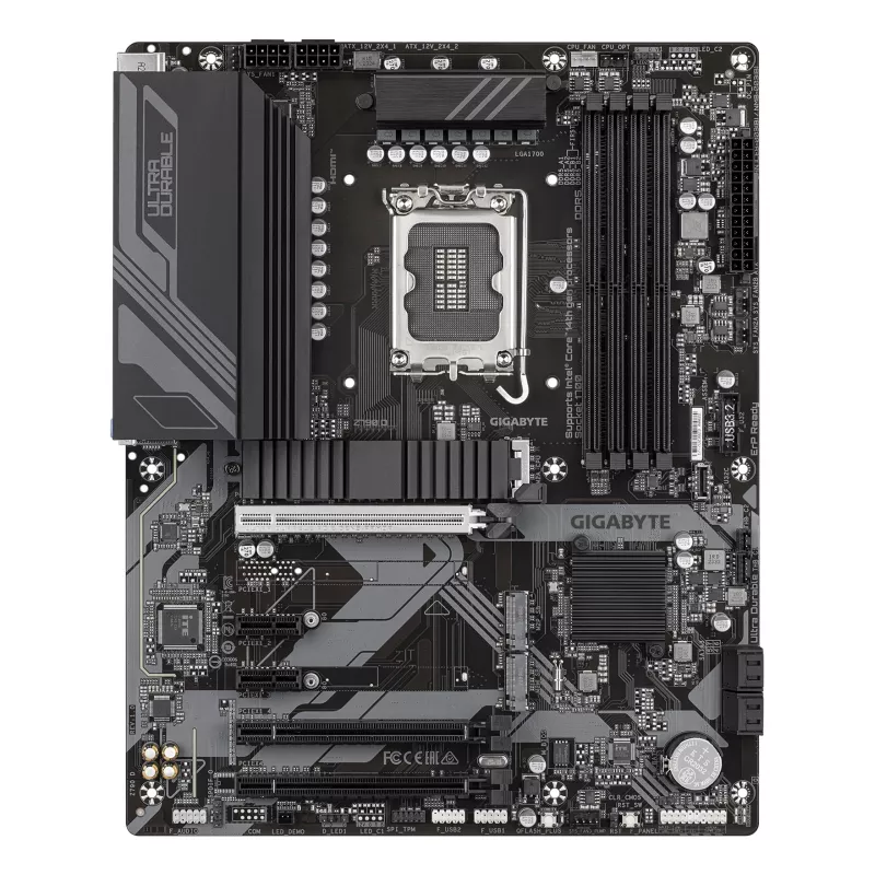 GIGABYTE Z790 D základná doska - podporuje Intel Core CPU 14. generácie, 12+1+1 fáz digitálny VRM, až do 7600 MHz DDR5 (OC), 3x PCIe 4.0 M.2, 2,5 GbE LAN, USB 3.2 Gen 2