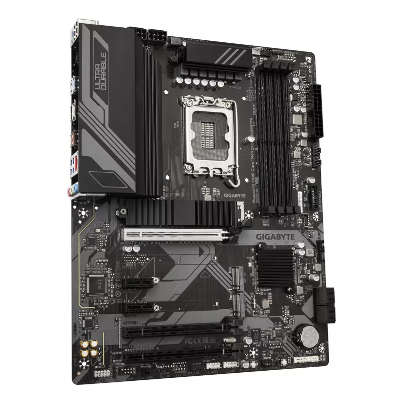 GIGABYTE Z790 D základná doska - podporuje Intel Core CPU 14. generácie, 12+1+1 fáz digitálny VRM, až do 7600 MHz DDR5 (OC), 3x PCIe 4.0 M.2, 2,5 GbE LAN, USB 3.2 Gen 2