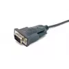 Equip USB-A na sériový (DB9) kábel, M/M 1,5m, čierny, 1,5 m, USB Type-A, DB-9, konektor samec, konektor samec