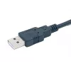 Equip USB-A na sériový (DB9) kábel, M/M 1,5m, čierny, 1,5 m, USB Type-A, DB-9, konektor samec, konektor samec