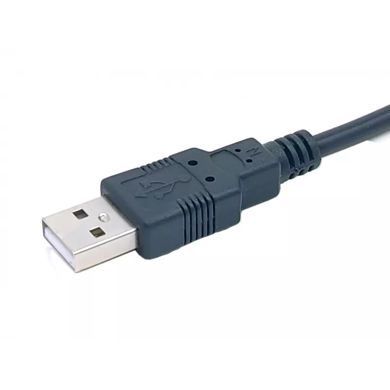 Equip USB-A na sériový (DB9) kábel, M/M 1,5m, čierny, 1,5 m, USB Type-A, DB-9, konektor samec, konektor samec