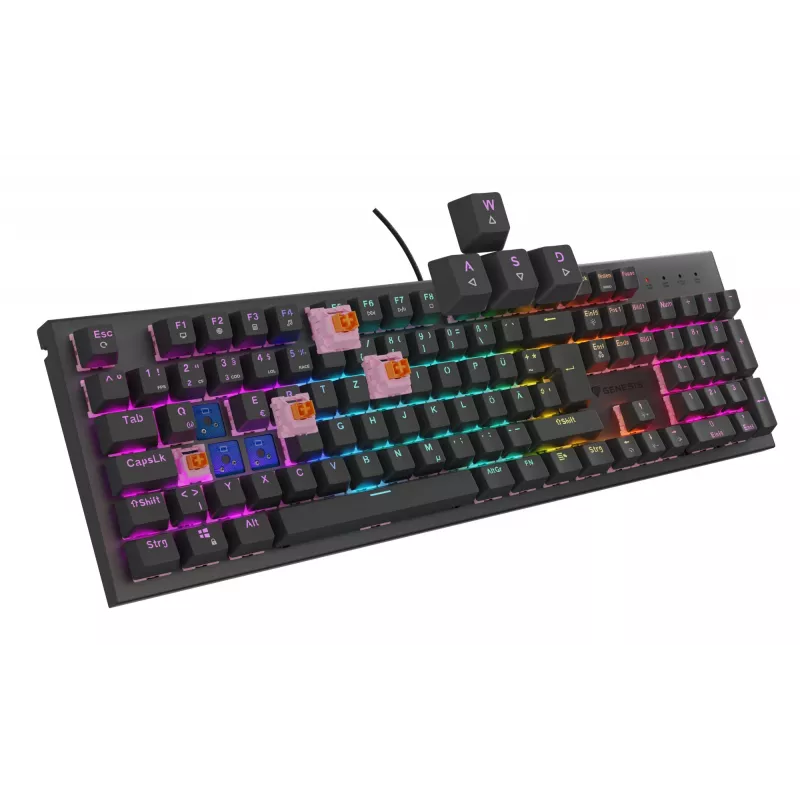 GENESIS NKG-2179 klávesnica herná USB QWERTZ nemecká čierna