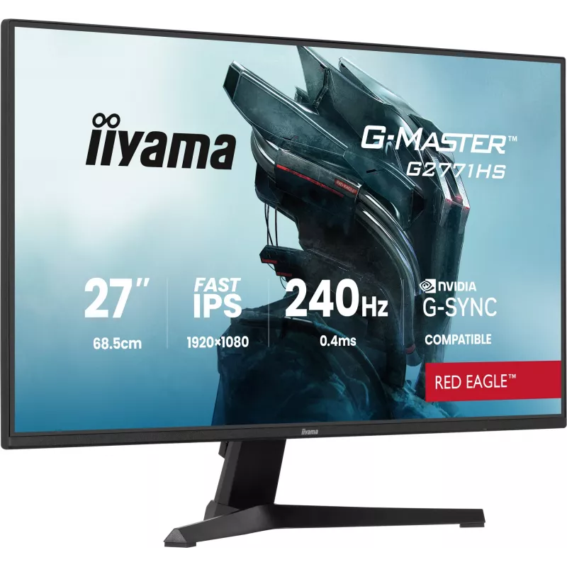 iiyama G-MASTER G2771HS-B1 počítačový monitor 68,6 cm (27 inch) 1920 x 1080 pixelov Full HD čierny