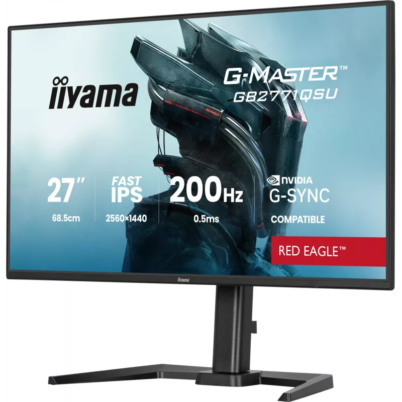 iiyama G-MASTER GB2771QSU-B1 počítačový monitor 68,6 cm (27 inch) 2560 x 1440 pixelov Wide Quad HD čierny