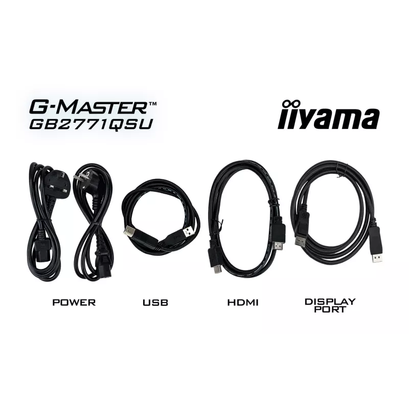 iiyama G-MASTER GB2771QSU-B1 počítačový monitor 68,6 cm (27 inch) 2560 x 1440 pixelov Wide Quad HD čierny