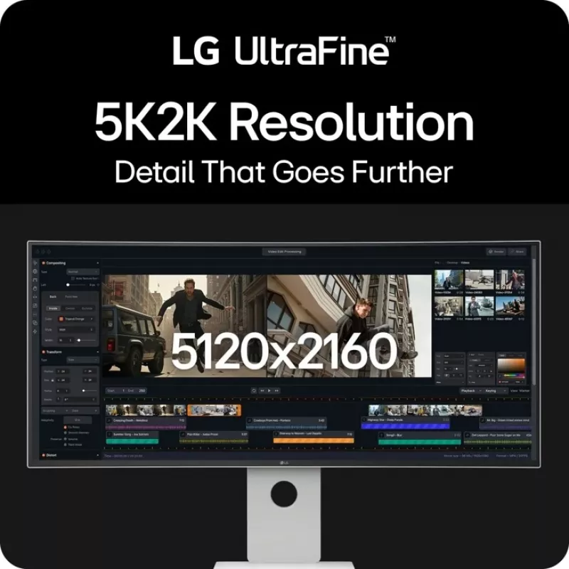 LG 40U990A-W počítačový monitor 101,6 cm (40 inch) 5120 x 2160 pixelov WUHD čierny