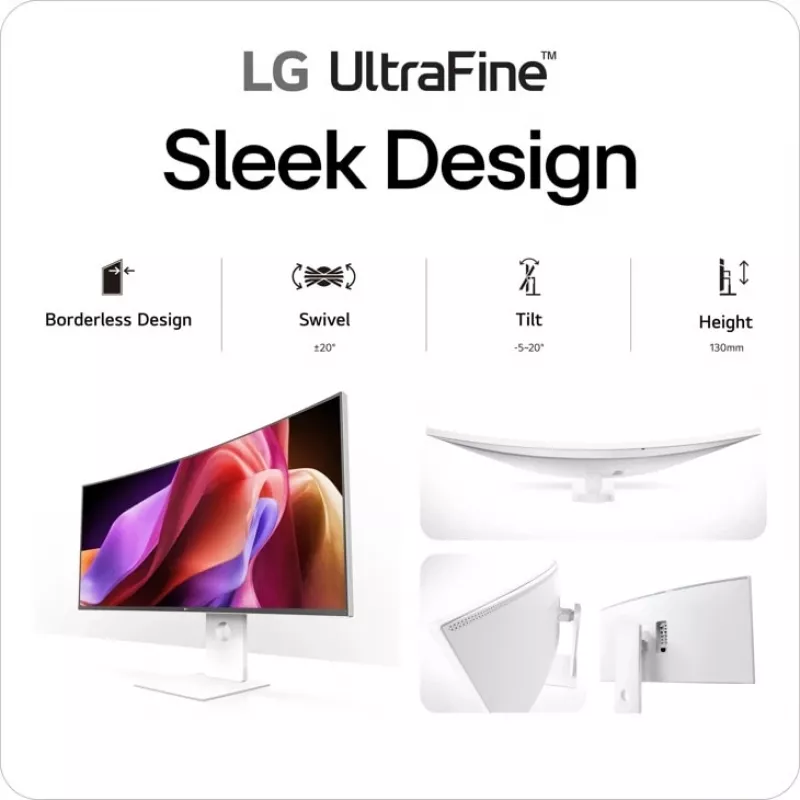 LG 40U990A-W počítačový monitor 101,6 cm (40 inch) 5120 x 2160 pixelov WUHD čierny