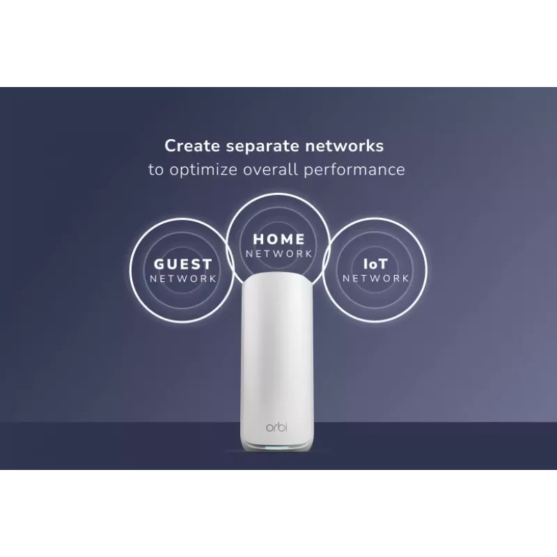 NETGEAR Orbi 870 tri-band (2,4 GHz / 5 GHz / 6 GHz) Wi-Fi 7 (802.11be) biela 4 Intern