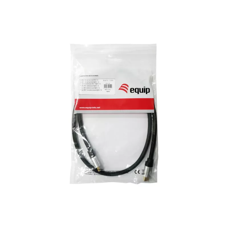 Equip HDMI 2.1 Ultra-High-Speed kábel, 10 m, AM/AM, 10 m, HDMI Type-A (štandard), HDMI Type-A (štandard), 3D, Audio Return Channel (ARC), čierny