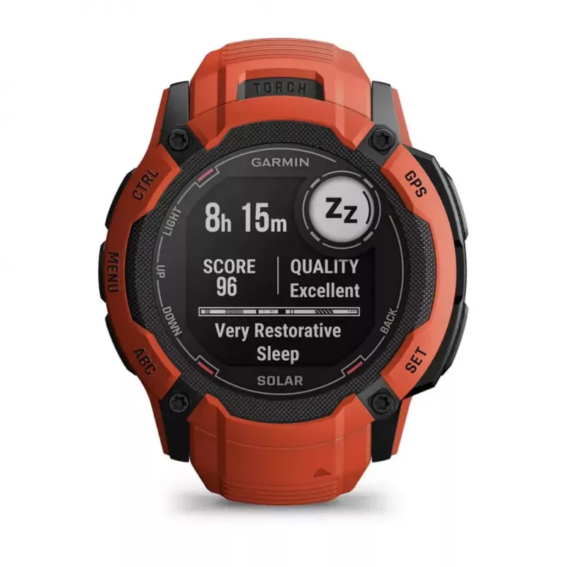 Smartwatch GARMIN Instinct 2X Solar – športové hodinky, 50 mm polymérové puzdro, solárne nabíjanie, GPS (GPS/GLONASS/Galileo), 10 ATM, silikónový remienok