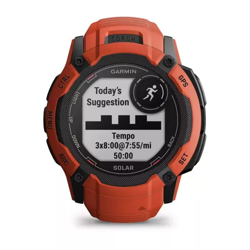 Smartwatch GARMIN Instinct 2X Solar – športové hodinky, 50 mm polymérové puzdro, solárne nabíjanie, GPS (GPS/GLONASS/Galileo), 10 ATM, silikónový remienok