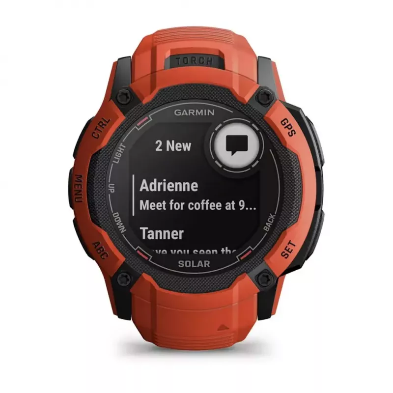 Smartwatch GARMIN Instinct 2X Solar – športové hodinky, 50 mm polymérové puzdro, solárne nabíjanie, GPS (GPS/GLONASS/Galileo), 10 ATM, silikónový remienok