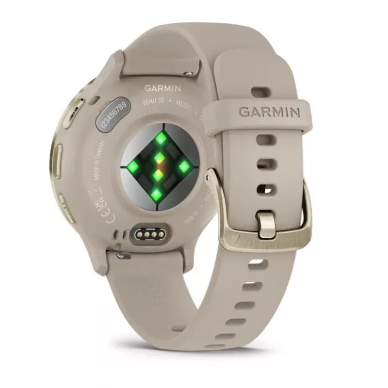 GARMIN INTERNATIONAL Venu 3S - 41 mm - smartwatch s remienkom - francúzsky - sivá
