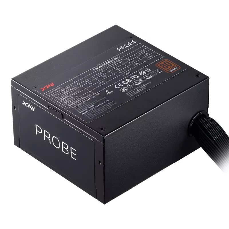 XPG PROBE 700 BRONZE napájací zdroj, 700 W, 100 - 240 V, 47 - 63 Hz, 10 A, aktívny, 19 A