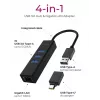 ICY BOX IB-HUB1419-LAN USB 3.2 Gen 1 (3.1 Gen 1) Type-A čierny