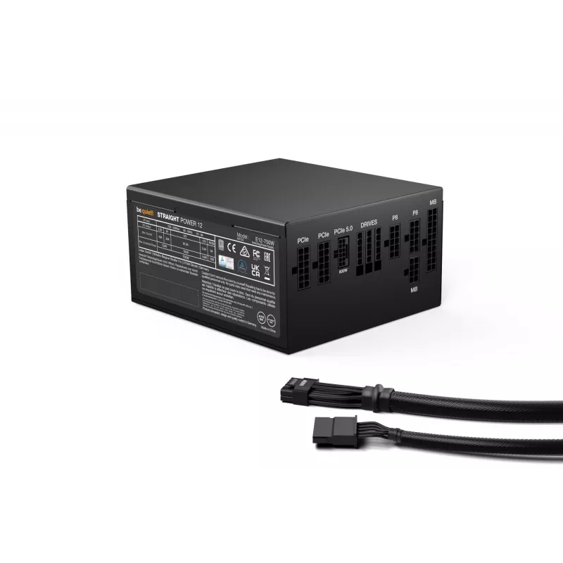 be quiet Straight Power 12 napájací zdroj 750 W 20+4 pin ATX ATX čierna