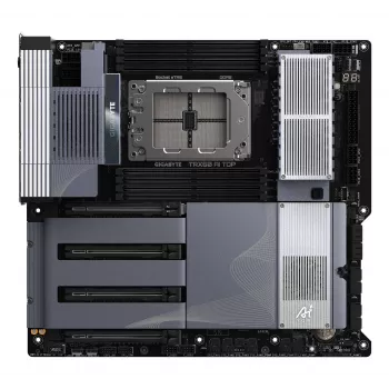 Základná doska GIGABYTE TRX50 AI TOP-2B - AMD Ryzen Threadripper PRO 7000, 16+8+4 fáz digitálny VRM, až 5200 MHz DDR5, 4x PCIe 5.0 M.2, Wi-Fi 7, 10 GbE LAN, USB 4