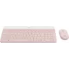 LOGITECH Slim bezdrôtová klávesnica a myš Mk470 - ružová QWERTY US/int'l