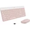 LOGITECH Slim bezdrôtová klávesnica a myš Mk470 - ružová QWERTY US/int'l