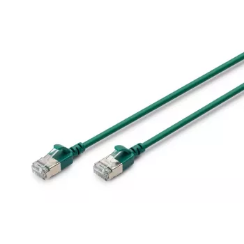 DIGITUS tenký patch kábel - CAT6A - F-FTP - 3m - zelený