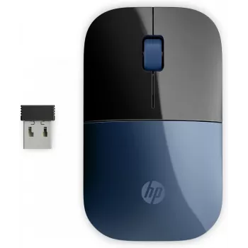 HP Z3700 modrá bezdrôtová myš, obojručná, optická, RF Wireless, 1200 DPI, modrá