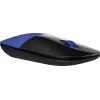 HP Z3700 modrá bezdrôtová myš, obojručná, optická, RF Wireless, 1200 DPI, modrá