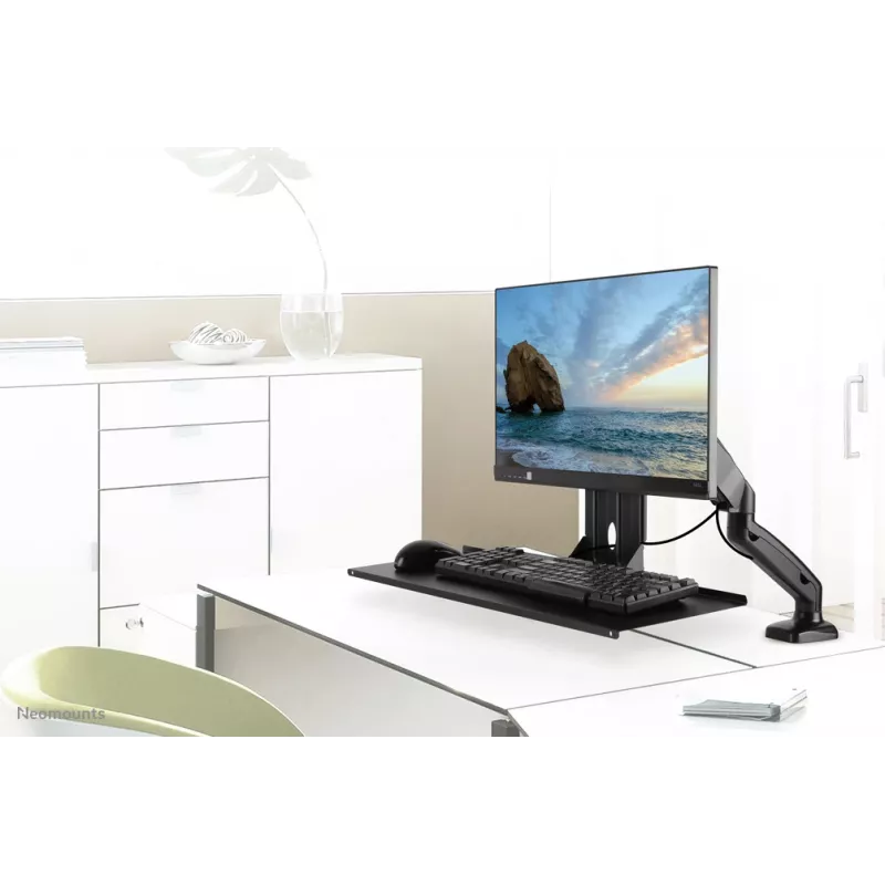 Neomounts KEYB-V200 čierna podložka pod klávesnicu/myš VESA montáž - šírka 65 cm