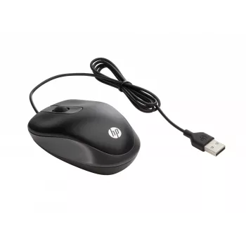 HP USB Travel Mouse, obojručná, optická, USB Type-A, 1000 DPI, čierna